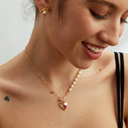Red Heart Pendant Necklace
