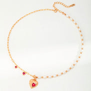 Red Heart Pendant Necklace
