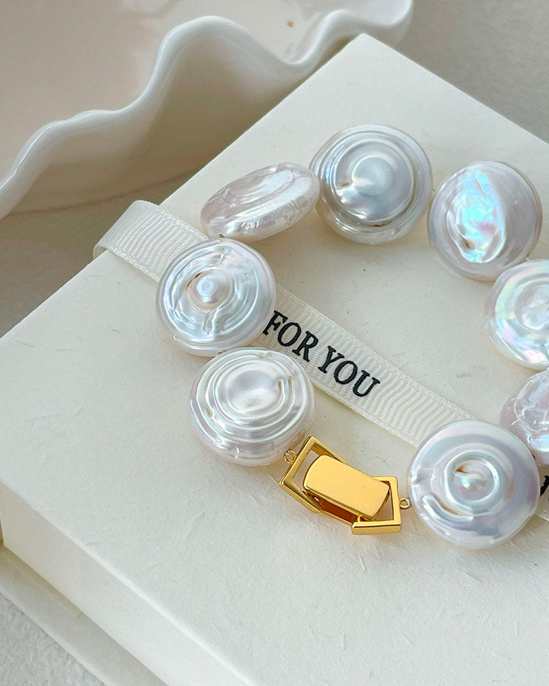 Roman Holiday Baroque Pearl Bracelet