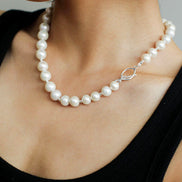 Round Baroque Pearl Necklace