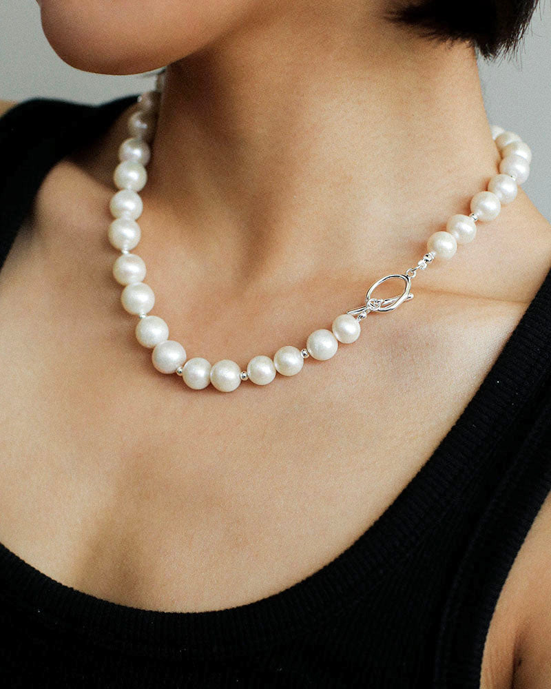 Round Baroque Pearl Necklace