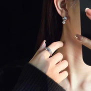 Shell Pearl Stud Earrings