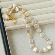 Square Pearl Necklace