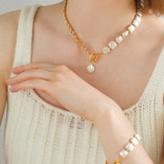Square Pearl Necklace