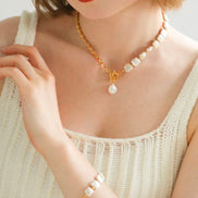 Square Pearl Necklace