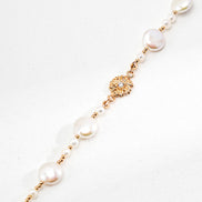Vintage Floral Pearl Necklace