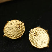 Vintage Ruby Stud Earrings