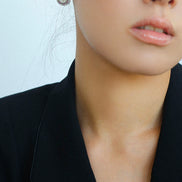 Vintage Greek Silver Coin Earrings