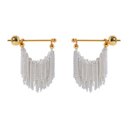 Weave Tassels Drop Earrings