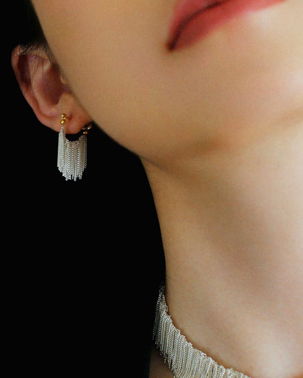 Weave Tassels Drop Earrings