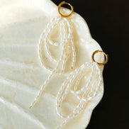 Whispering Waves Pearl Earrings
